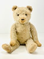Vintage Teddybär ca. 1950er, 50 cm – ehrlich bespielt